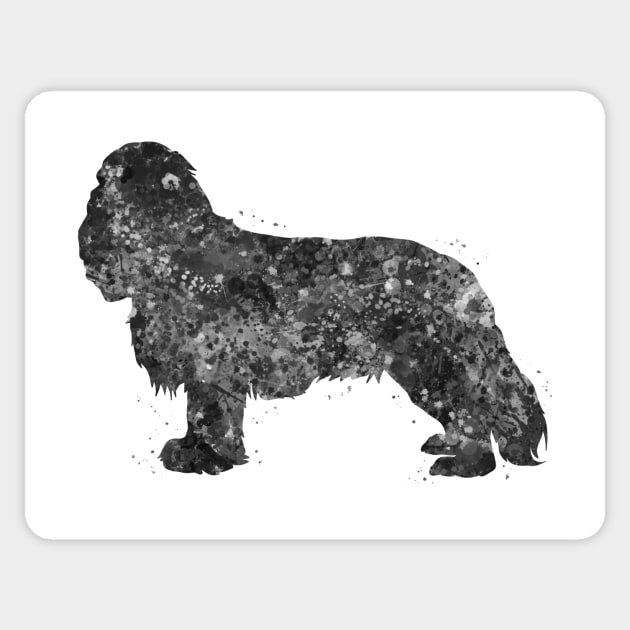 Cavalier King Charles Spaniel dog black and white Sticker by Yahya Art